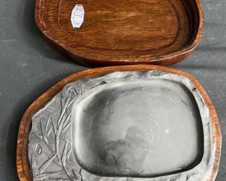 Lot # : 461 - Vintage grinder calligraphy tool 8"l x 5”w