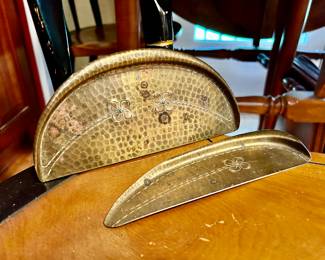 Antique Roycroft crumb set