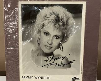 Signed Tammy Wynette Photo