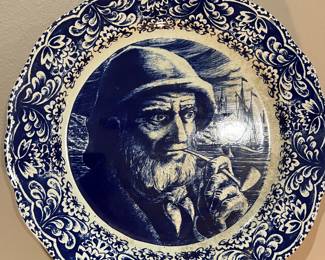 Vintage Delft Blue Boch Freres Belgium Wall plate