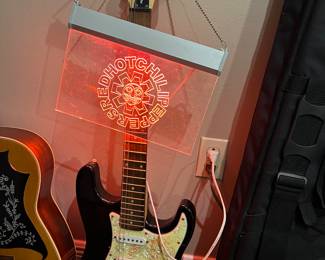 1 of 3 guitars, Signed Red hot chili pepper’s guitar