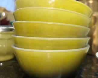 Vintage Two Tone Fire-King ware Bowls