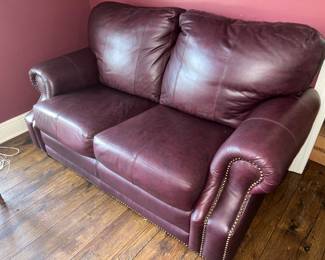 Leather Love Seat