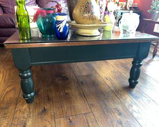 Green painted Coffee table