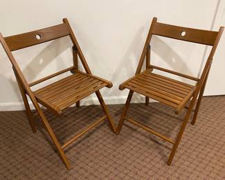 Pair Of Ikea Terje Folding Chairs
