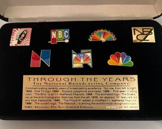 NBC Historic Pin Set, Limited Edition 66125/10,000
