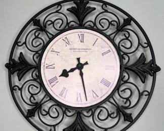 French Style Scroll Work Wall Clock
