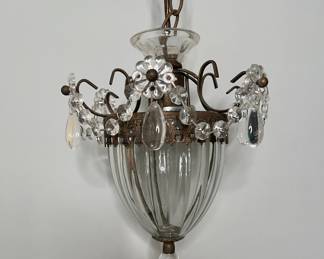 Vintage Daisy Glass Pendant Light
