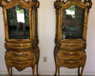 Pair of gorgeous antique Italian cabinets