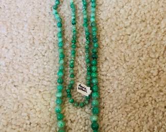 Fine Jade necklace.