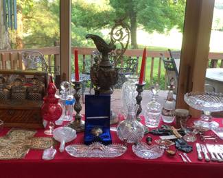 Fine antique glassware Brilliant cut, Waterford, Bohemian etc