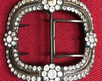 A fine French silver paste buckle for a 1840/50s hallmarked.