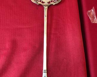 A fine antique Dutch silver fish slice circa 1800.