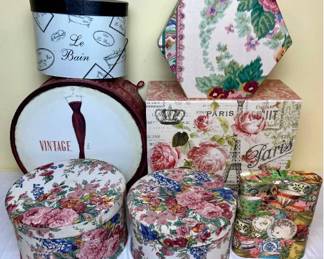 Lot 94- Collection of Hat and Decorative Storage Boxes