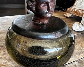 $150 USD     Jan Barboblio Smoked Glass Box w/Metal Lid 239-28    Elevate your home decor with the Jan Barboblio Smoked Glass Box. Crafted with a metal lid and smoked glass, this box exudes elegance and sophistication. Organize your items in style and add a touch of luxury to any room. Perfect as a statement piece or a functional storage solution.

Dimensions: 5.5 x 5.5 x 7H in

Condition: Used in like new condition.

Location: Local pick up Lake Oswego, OR 97034.     https://goodbyhello.com/products/hand-painted-italian-vase-239-27-copy?_pos=3&_sid=6caa0fa1a&_ss=r