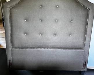 $400 USD    RH Grey Tufted Back Full Size Bed B239-10     The elegant lines of the headboard on this bed convey perfectly the modern lines and styles that are demanded of a contemporary piece of furniture. Upholstered in cool chic light grey fabric to add calmness and tranquility to your bedroom.  The bed has a cut-corner headboard with button-tufting design. 

Dimensions: 61 x 80 x 58H in
Condition: New.  Privately owned and never used. 

Location: Local pick up Lake Oswego, OR. Shipping suggestions available upon request.     https://goodbyhello.com/products/drexel-dresser-239-09-copy?_pos=9&_sid=f4ac17e30&_ss=r