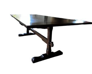 $20,000 USD     New Dos Gallos Custom Trestle Table B239-06     Beautiful custom walnut trestle table. Shown here in dark walnut with a medium Perfect proportions, low profile, simple and elegant. Made from Walnut in Los Angeles by Dos Gallos Studio.

Style: American Classical
Materials: Walnut
Place of Origin: United States
Period: 21st Century


Dimensions: 96 x 42 x 30H in


Condition: New. Privately owned but never used. 

Location: Local pick up Lake Oswego, OR.  Shipping suggestions available upon request.     https://goodbyhello.com/products/leather-office-chair-239-05-copy?_pos=11&_sid=f4ac17e30&_ss=r