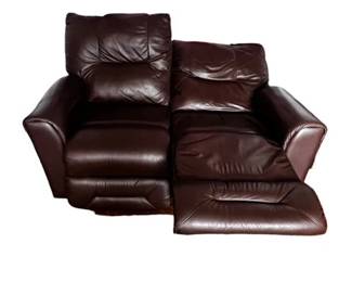 $950 USD     La-Z-Boy Cordovan Leather Double Reclining Loveseat MH246-1      Sink into the rich, supple leather and recline in comfort with the wall away feature, perfect for small spaces. Elevate your style and relaxation with this elevated piece of furniture.

Dimensions: 61 x 40 x 37H in

Condition: Used in very good condition.   

Location: Local pick up Lake Oswego, OR 97035. Shipper suggestions available upon request.       https://goodbyhello.com/products/lazy-boy-cordovan-leather-wall-away-2-seater-loveseat-246-01?_pos=1&_sid=f221fba08&_ss=r