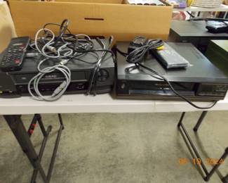 DVD player and VHS player