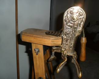 Wine opener on stand