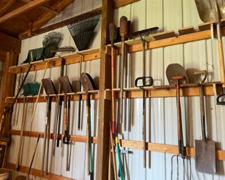 . . . wide selection of yard tools