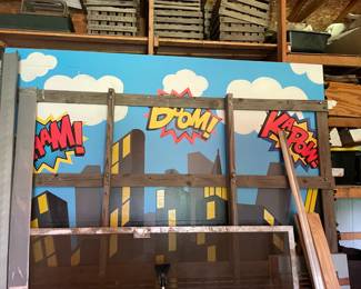 . . . super hero (Batman) backdrop