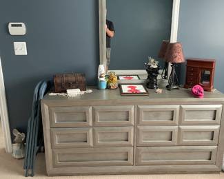 . . . mid-century mirrored dresser