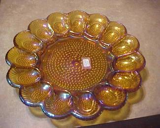 A carnival deviled egg plate.