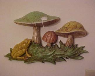 1960s plastic wall art.