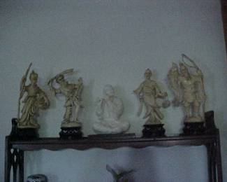 Oriental figurines.