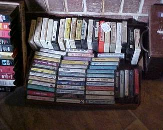 Cassettes and 8 track box lot.