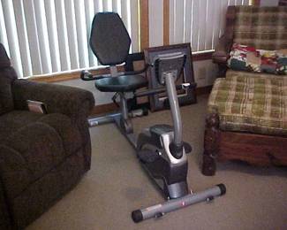 Exercise bike.  This is a manual machine.  There is no power cord.