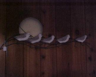 Bird wall art.
