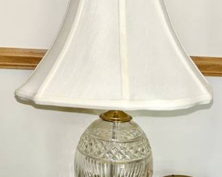Waterford lamp and shade