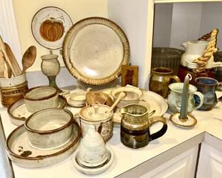 Hand signed pottery (some SOLD)