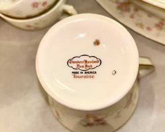 Theodore Haviland "Touraine" porcelain dinnerware