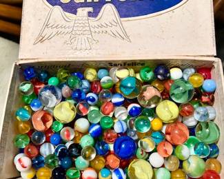 Vintage marbles, lots of shooters (some are SOLD)