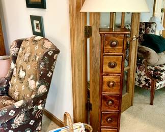 6 drawer floor lamp