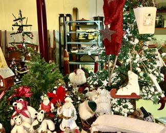 Christmas and holiday decor, Christmas trees (some SOLD)