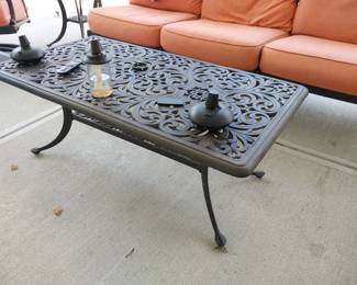 Iron coffee table