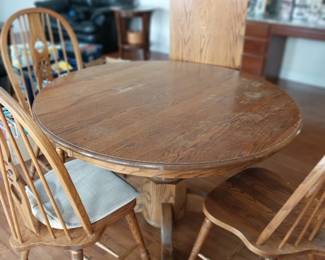 Oak table and chairs