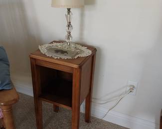 Small table and lamp
