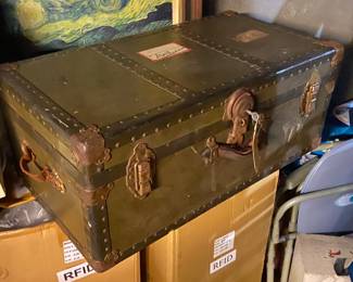 Vintage trunk with keys