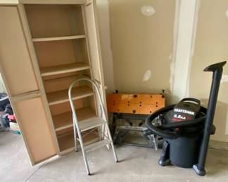 Craftsman 16Gal Shop Vac, Workmate, Storage Cabinet, Step Stool