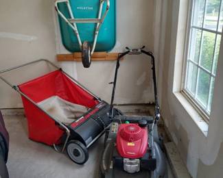 Honda HRX 217 Mower, Ryobi Weed Whacker, Ladder, and More 