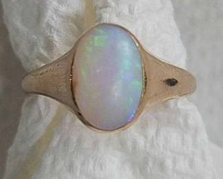 14k Gold with Opal Stone Ring