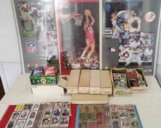 Vintage 80s 90s Topps Baseball Cards  3 Sports Posters
