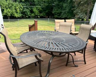 Large Oval Patio Table