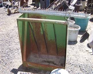 Old Horse and chicken feeders