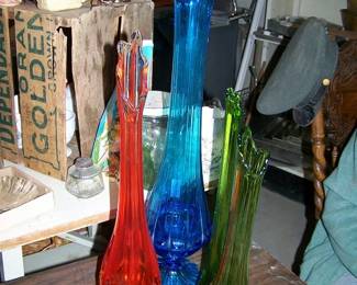 Mid Century Swung Vases